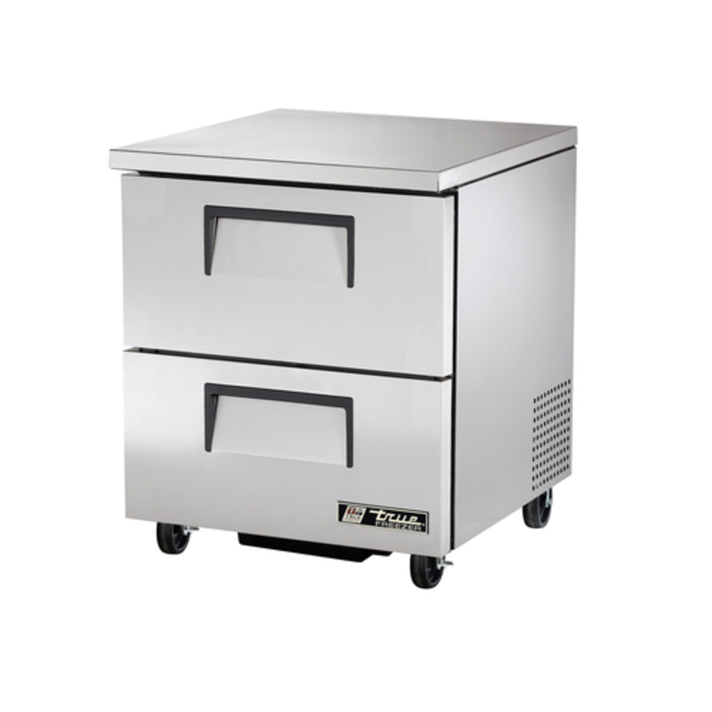 Congélateur bas de comptoir commercial True TUC-27F-D-2-HC de 69,85 cm à deux tiroirs