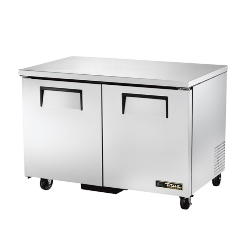 Congélateur commercial sous comptoir True Refrigeration TUC-48F-HC 48 pouces à deux portes pleines