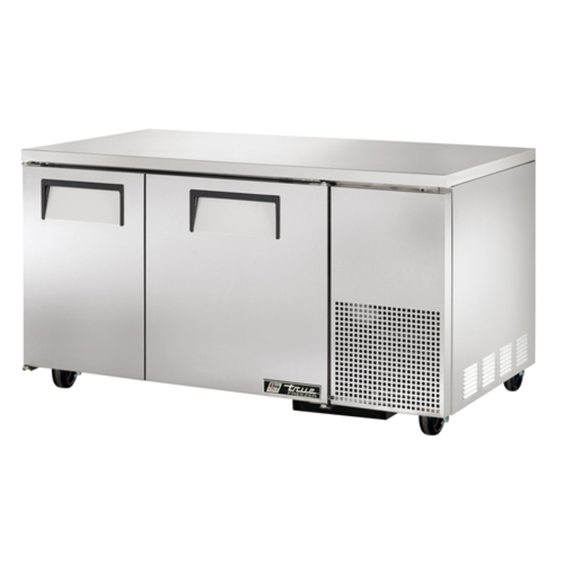 Congélateur bas de comptoir profond True TUC-60-32F-HC à deux portes pleines de 153 cm