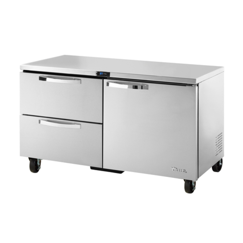 True Refrigeration 60-Inch SPEC SERIES Undercounter Refrigerator with 1 Door & 2 Drawers (TUC-60D-2-HC~SPEC3)