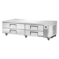 True TRCB-82-HC 82-3/8" 4-Drawer Commercial Refrigerated Chef Base
