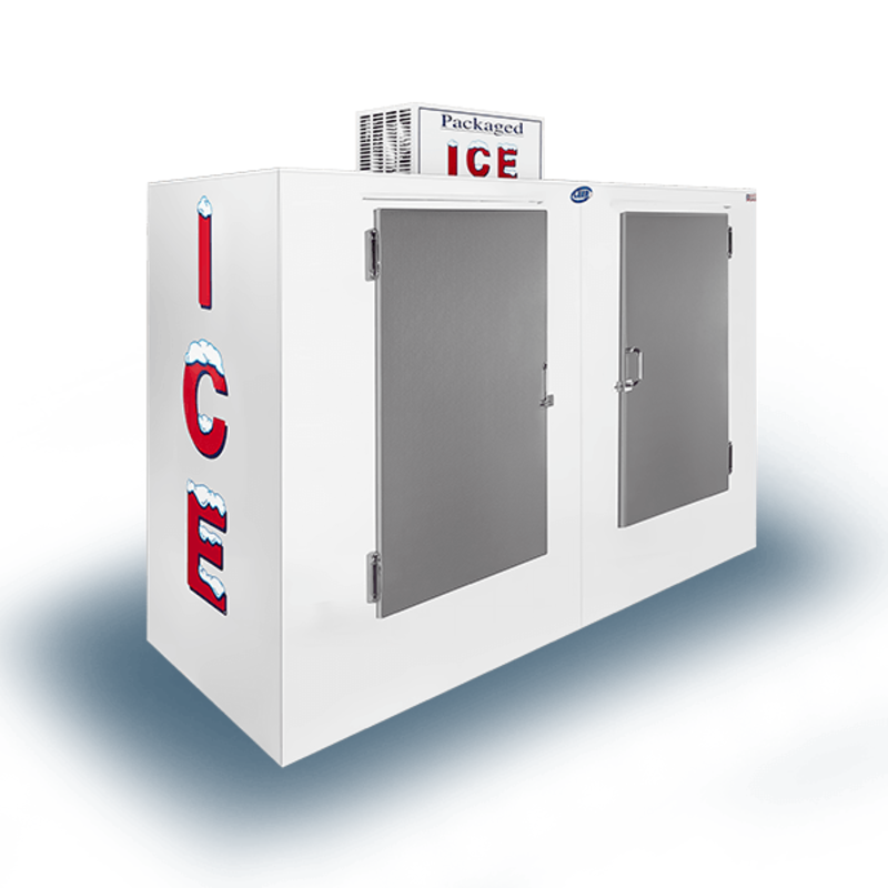 Leer L100UCSP 94-Inch Solid Door Outdoor Ice Merchandiser - 100 Cu. Ft.