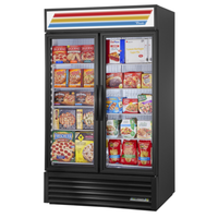 True GDM-43F-FLX-HC~TSL01 47-Inch Glass Door Convertible Merchandiser Refrigerator and Freezer