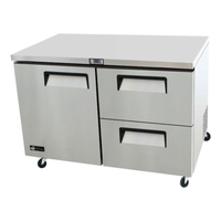 Congélateur commercial sous-comptoir EFI Versa-Chill de 48 pouces avec 1 porte et 2 tiroirs