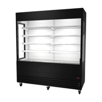 Ancaster AFE-OC-72G 72-Inch Glass Sided Open Display Refrigerator