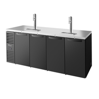 True Refrigeration TDR92-RISZ1-L-B-SSSS-1 92-Inch Four-Door Draft Beer Dispenser