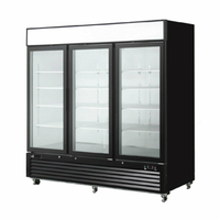 Congélateur commercial vitré à 3 portes EFI F3-82GDVC de 82 pouces