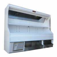 Howard-McCray 74-Inch Open Produce Display Merchandiser with Storage Bin SC-P32E-6S-BINS-LED