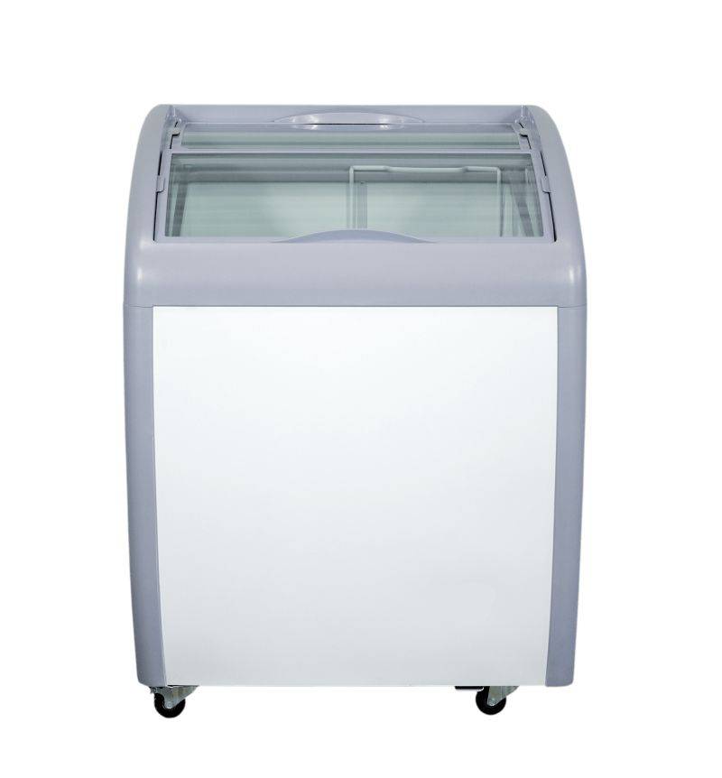 XS-160YX Curved Glass Top Chest Freezer - 26" Width