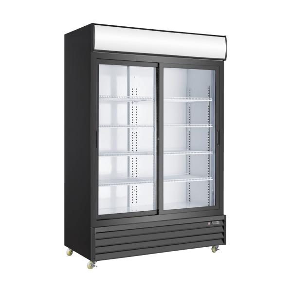 P1400WA Two Sliding Glass Door Display Refrigerator - 52.5" Width