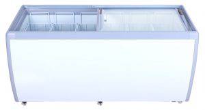 FG-560 Flat Glass Top Ice Cream Freezer - 71" Width