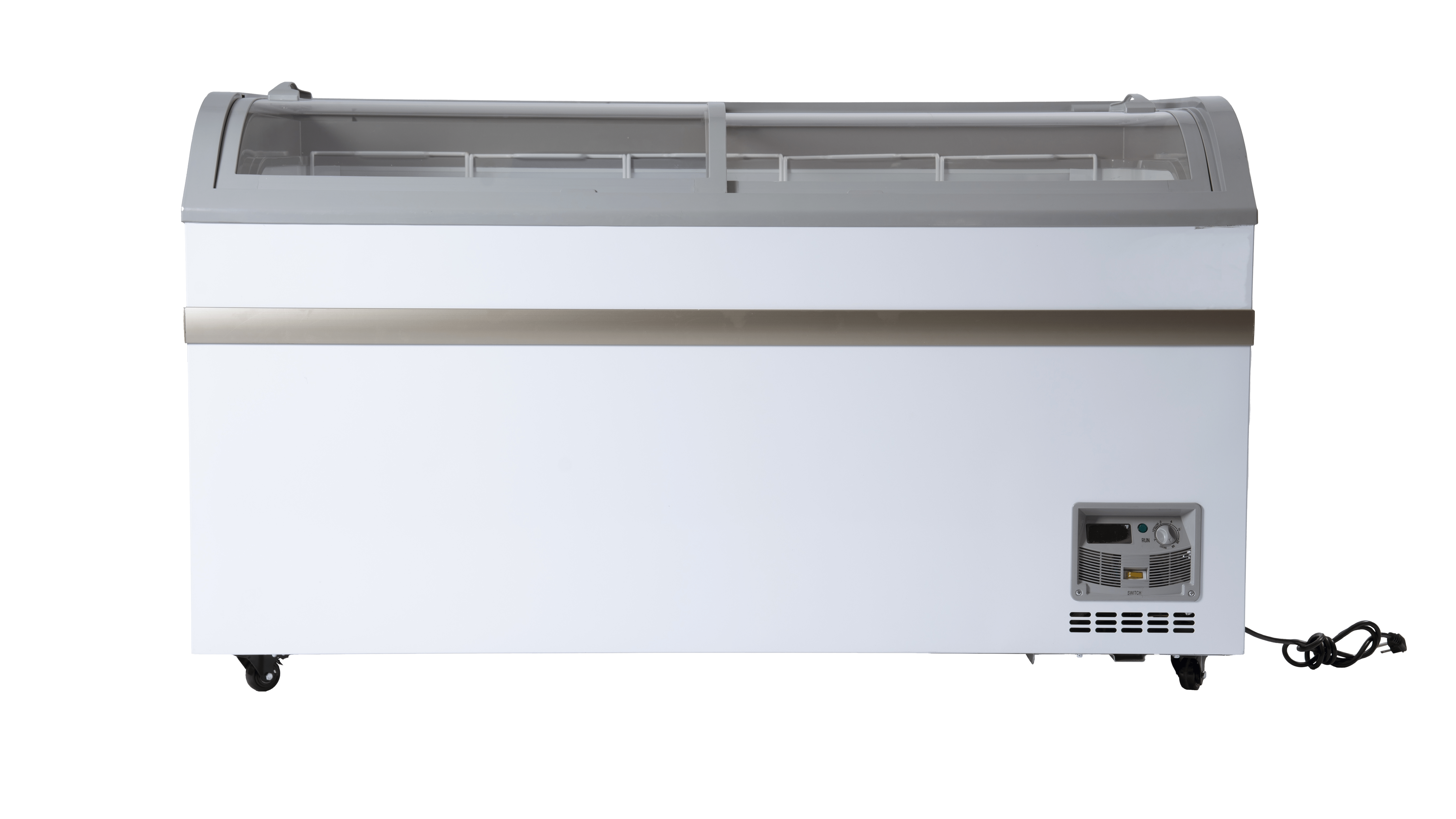 XS-500 Curved Glass Top Chest Freezer - 58" Width