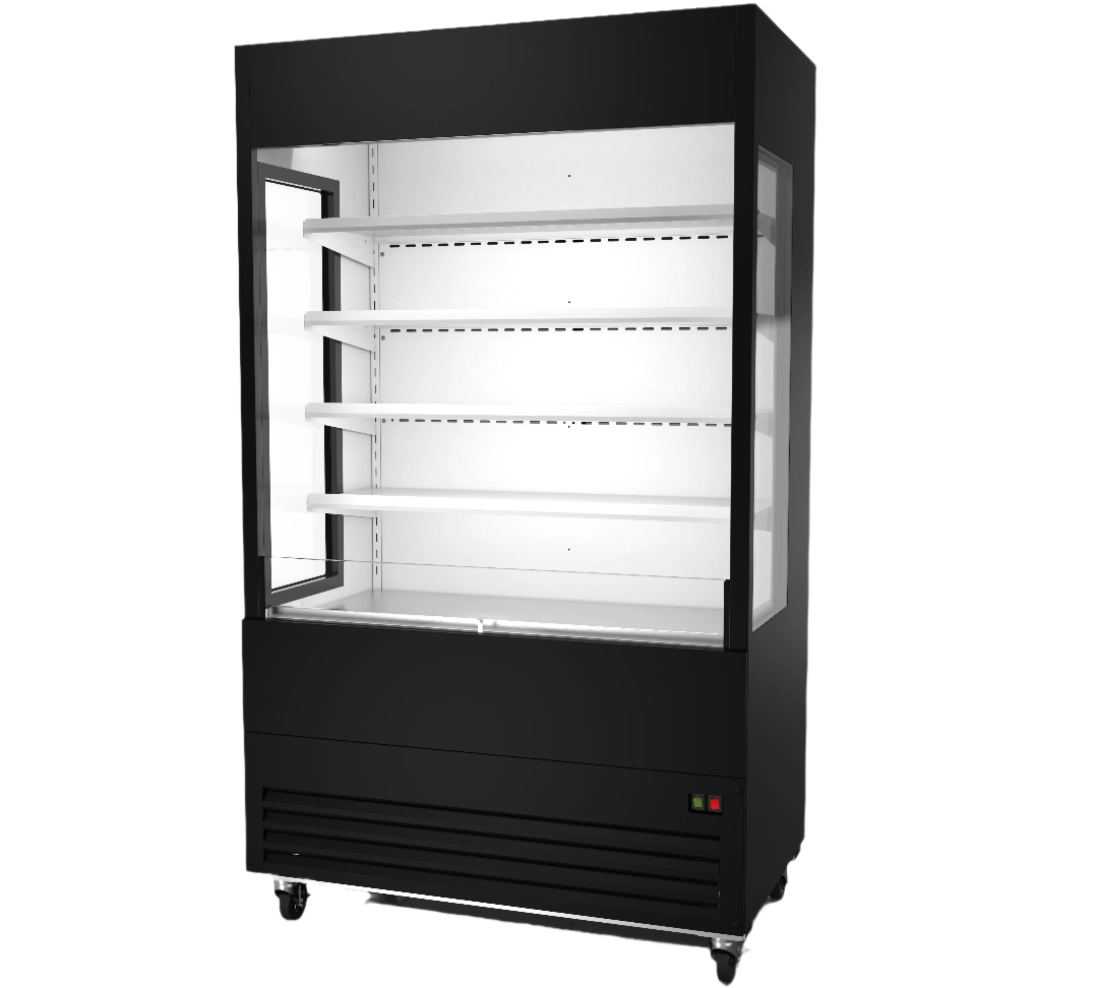 OAM-48G-HC Open Case Refrigerator with Glass Sides - 48" Width
