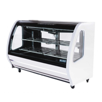 Imbera Pro-Kold DDC80W 74-Inch Curved Glass Deli Display Case - White
