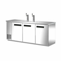 Réfrigérateur commercial à bière pression et tireuse à trois portes EFI CBBSDD3-90CC 90-1/2"