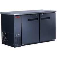 New Air NBB-60-SB 59-Inch Two-Door Solid Back Bar Cooler