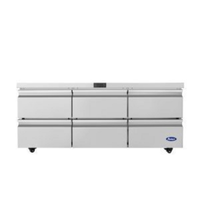 Atosa AUR72D6 72-5/8" Six-Drawer Commercial Undercounter Cooler