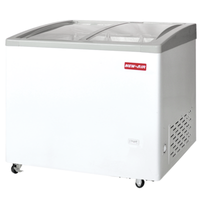 New Air NIF-61-CG 61-Inch Commercial Curved Glass Ice Cream Dipping Cabinet