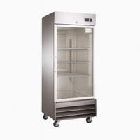 1FF-G One Glass Door Freezer with SS Exterior - 29" Width - Toronto Commercial Refrigeration