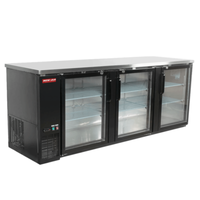 New Air NBB-90-SG 90.5-Inch Refrigerated Glass Door Back Bar Cooler, 32 Cu. Ft.