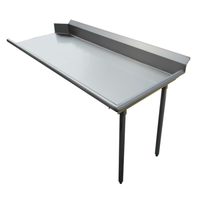 EFI SICT84R 84-Inch Left-to-Right Straight Clean Dishtable, 16-Gauge Stainless Steel