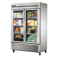 True Refrigeration TS-49G-HC~FGD01 54.25" Two-Section Glass Door Commercial Refrigerator