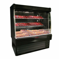 Howard-McCray SC-OM35E-6L-S-LED 75-Inch Stainless Steel Open Meat Merchandiser