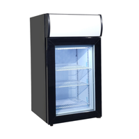 Congélateur-présentoir de comptoir avec porte vitrée EFI F1-50GDCT-L de 18 pouces