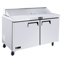 Station de préparation réfrigérée à sandwichs et salades Versa-Chill EFI CSDR2-60VC de 60 pouces