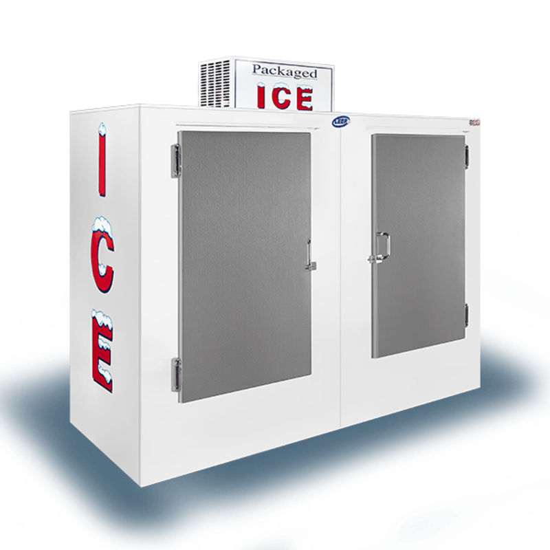 Leer L085UASP 85 Cu. Ft. Auto-Defrost Outdoor Ice Merchandiser - 84-Inch