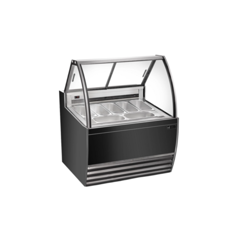 EFI FIGCB-4252 41.4" Curved Front Gelato Display Case - 7 Pan Capacity