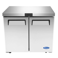 Atosa MGF36RGR 36-Inch 2-Door Commercial Undercounter Refrigerator