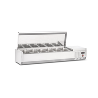 New Air NCSD-59-SL 59-Inch Commercial Refrigerated Countertop Pan Rail