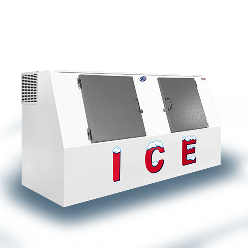 Leer L612LCSP 94-Inch Outdoor Cold Wall Ice Merchandiser Low Profile Solid Door
