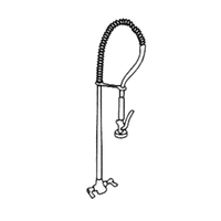 Jackson Warewashing B-2175M Pre-Rinse Unit for Non-Overshelf Dishrooms