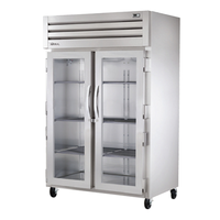 True STR2R-2G-HC 52.63-Inch Two-Section Glass Door Reach-In Refrigerator