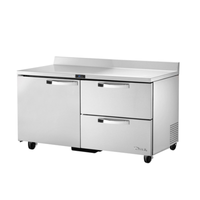 True TWT-60D-2-HC~SPEC3 60" Worktop Refrigerator with 1 Door & 2 Drawers - SPEC Series