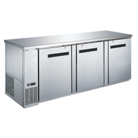 Réfrigérateur arrière de bar EFI CBBSDR3-90CC 90,4 pouces Classic-Chill, 3 portes, en acier inoxydable massif
