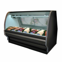 Howard-McCray SC-CFS40E-4C-BE-LED 51.5" Curved Glass Seafood & Poultry Service Case - Black