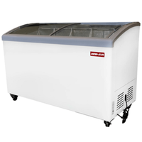 New Air NIF-55-CG 54.5" Commercial Curved Glass Ice Cream Display Freezer
