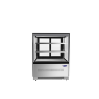 Atosa RDCS-35 35-Inch Stainless Steel Refrigerated Square Deli and Bakery Case - 10.9 Cu. Ft.