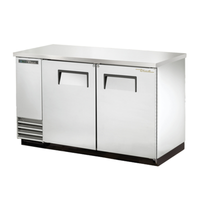 True TBB-2-S-HC 58.88" Solid Door Commercial Back Bar Refrigerator
