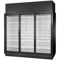 True TRM3L-YN-BLK-WHT-1BLKRRR-4 97-Inch Three-Door Glass Merchandising Freezer