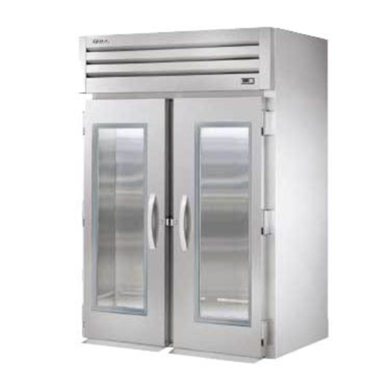 True STA2RRI-2G-HC 68-Inch Two-Section Glass Door Roll-In Refrigerator