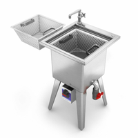 Power Soak SS-S-230-1 Silverware Pre-Wash Sink System with 11-Gallon Tank