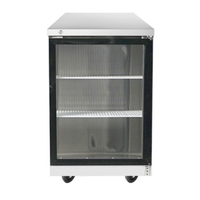Atosa MBB23GGR 23-Inch 1-Section Commercial Glass Door Back Bar Cooler