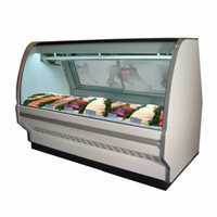 Howard-McCray SC-CFS40E-6C-S-LED 75.5" Curved Glass Seafood & Poultry Display Case - Stainless Steel