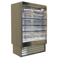 Howard-McCray SC-OD35E-48-S-LED 48-Inch Open Refrigerated Dairy Display Case - Stainless Steel