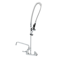 EFI SIF-P8WW12 8-Inch Wall-Mount Pre-Rinse Assembly with 12-Inch Add-On Faucet