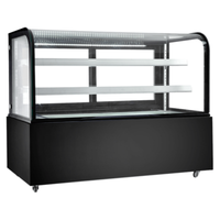 New Air NDC-60-CG 60.5" Curved Glass Refrigerated Bakery Showcase (16.59 Cu. Ft.)